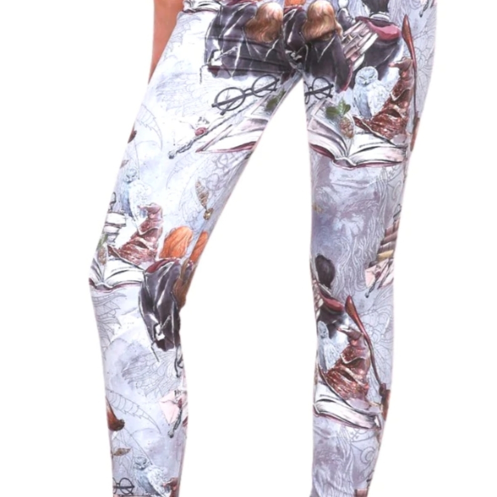 New Harry Potter TC LEGGINGS Magic Books PLUS 14-16-18-20-22 - Picture 2 of 4